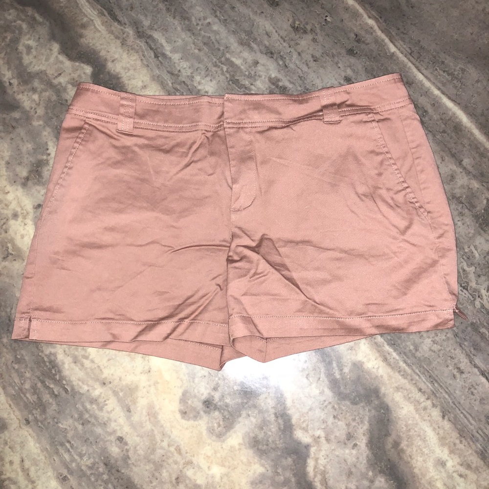 Shorts - cotton, Mauve colored